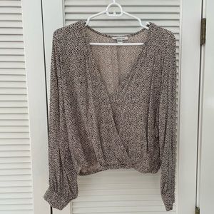 American Eagle Animal Print Top